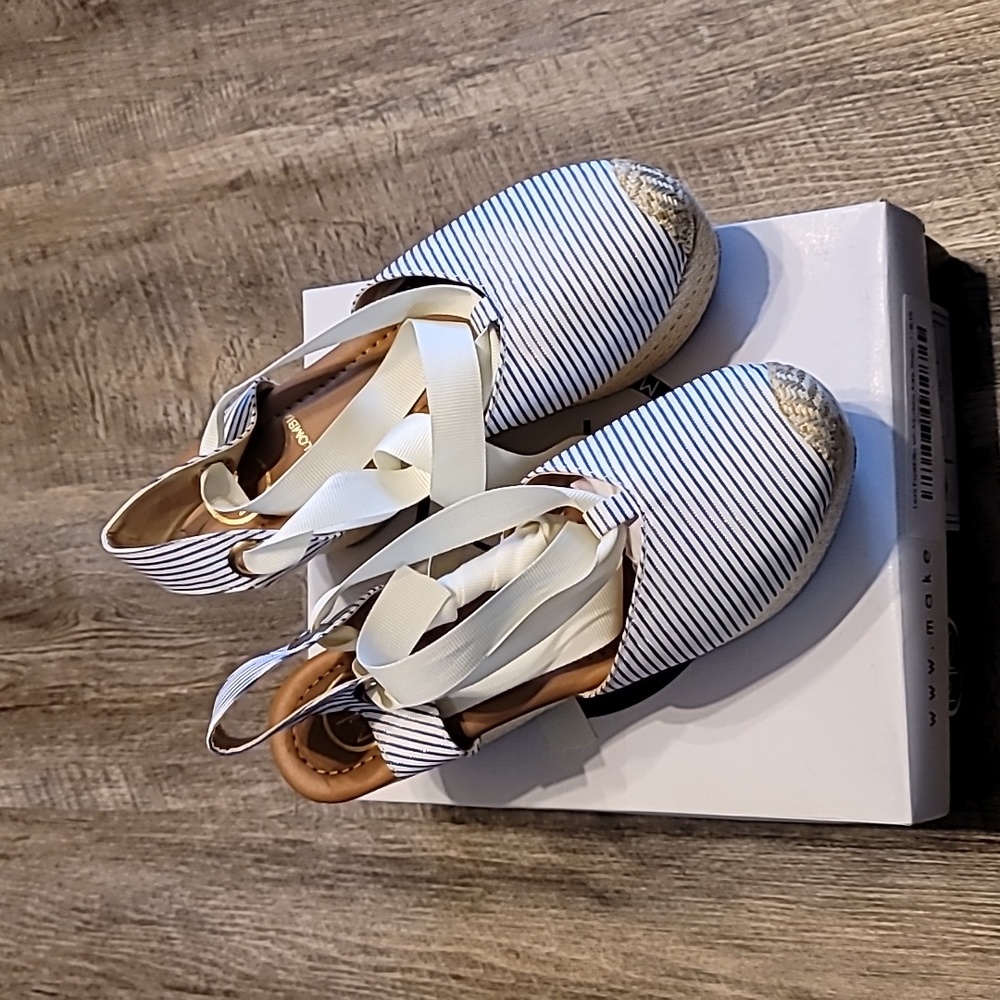 New Mks Tie Up Platform Sandle "Laura" - Picture 1 of 2